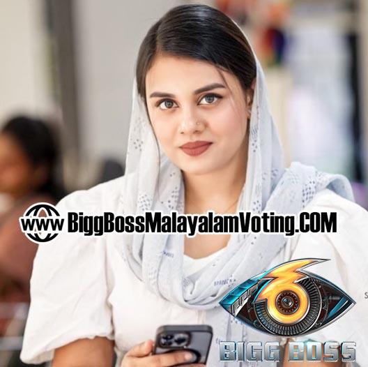 Jasmin Jaffar Bigg Boss Malayalam Season 6 Contestant