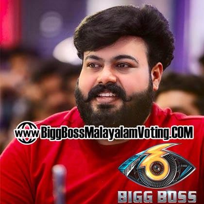 Mukesh M Nair MalluJD Bigg Boss Malayalam Season 6 Contestant