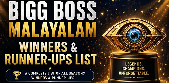 Bigg Boss Malayalam All Winners and Runnerups
